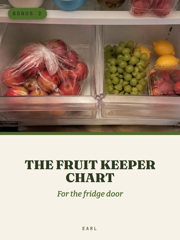 The Fruit Keeper Chart